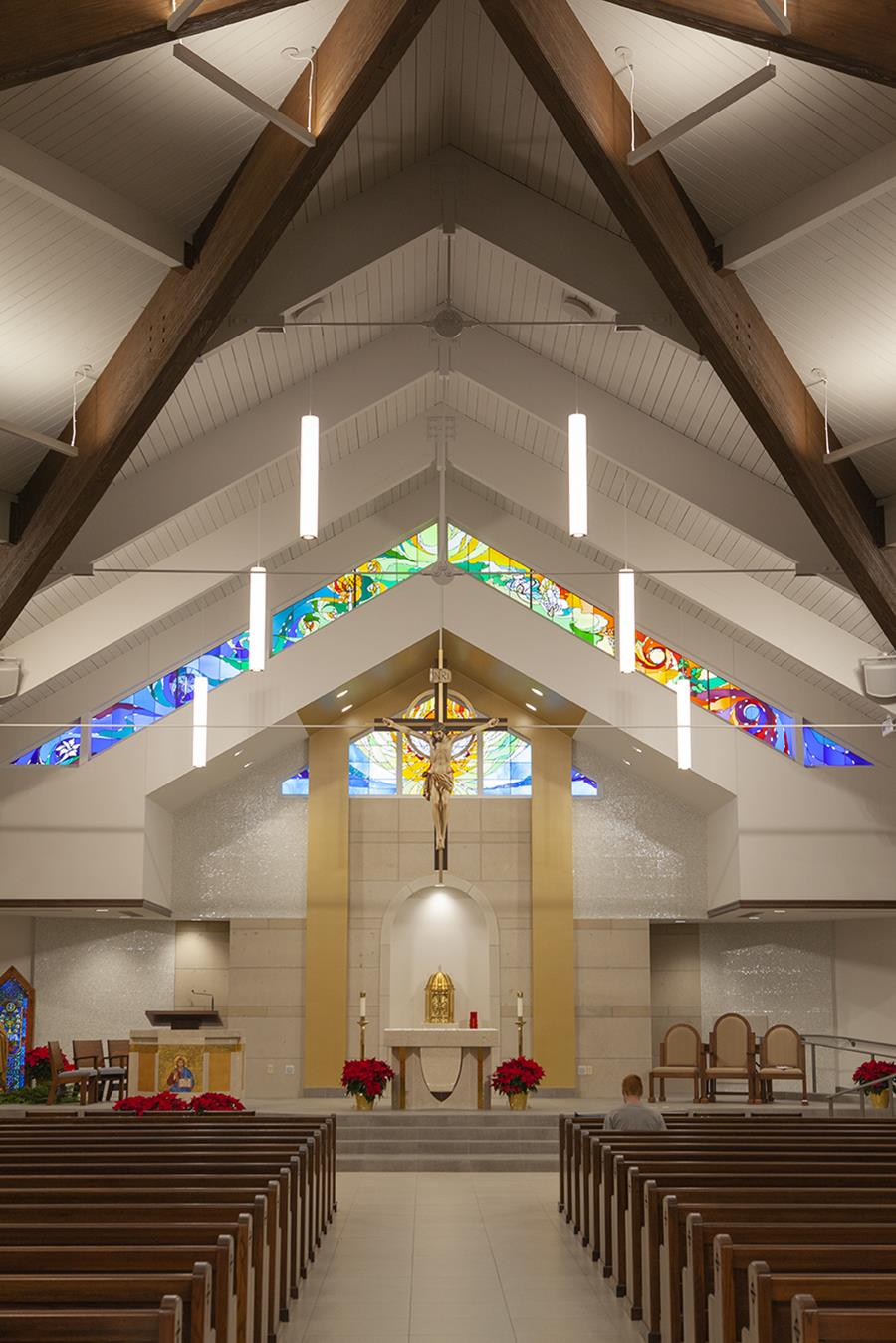 Pavo 6” & Zynn 2" Lines + Arcs (Indirect) - Lumen Christi Catholic Church