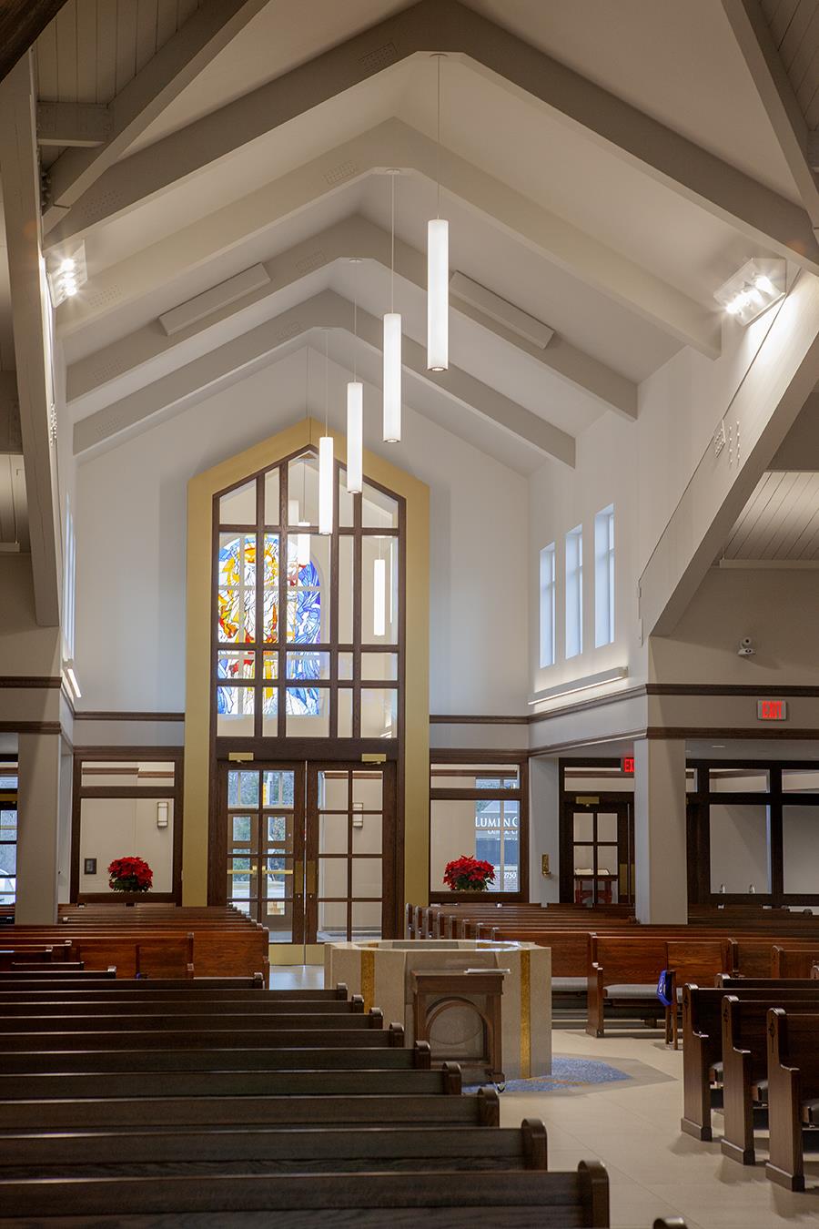 Pavo 6” & Zynn 2" Lines + Arcs (Indirect) - Lumen Christi Catholic Church