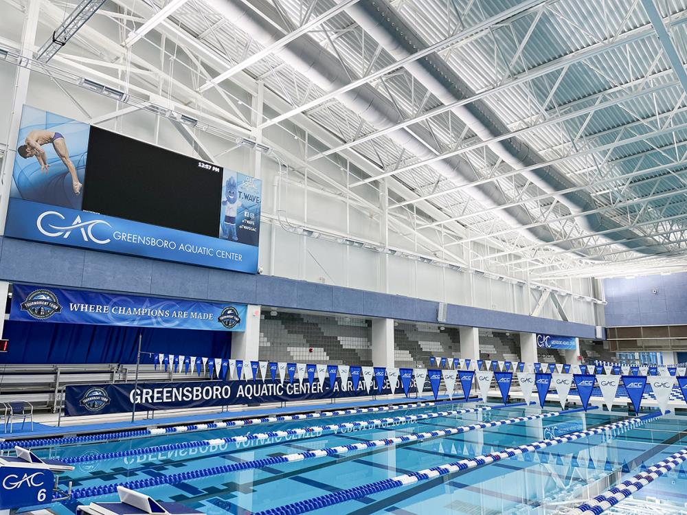 Lightruss LED Gen 2 Upgrade  - Greensboro Aquatic Center