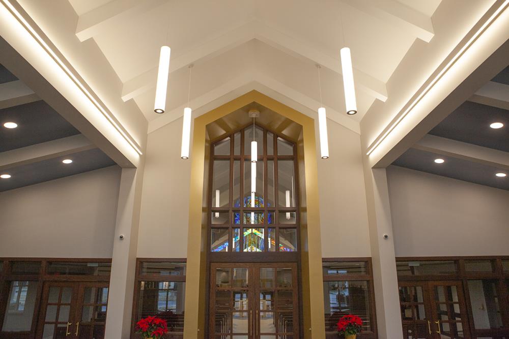 Pavo 6” & Zynn 2" Lines + Arcs (Indirect) - Lumen Christi Catholic Church